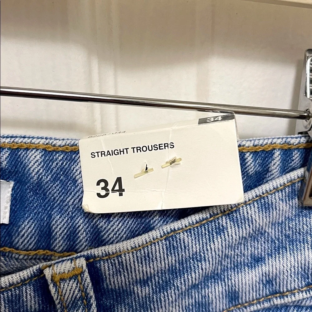 NWT Zara Z1975 High Waist Straight Leg Jeans - Picture 7 of 10
